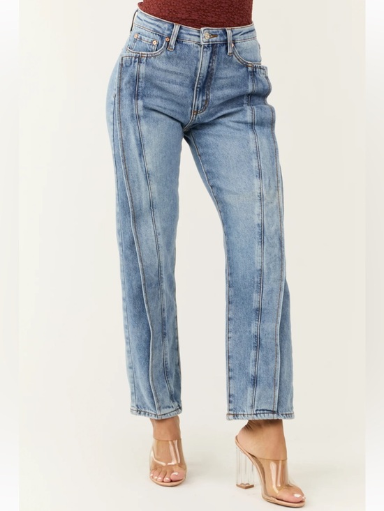 Special A Denim - Special A High-Rise Straight Jeans. Medium Wash. Womens Size 15. 32 Waist